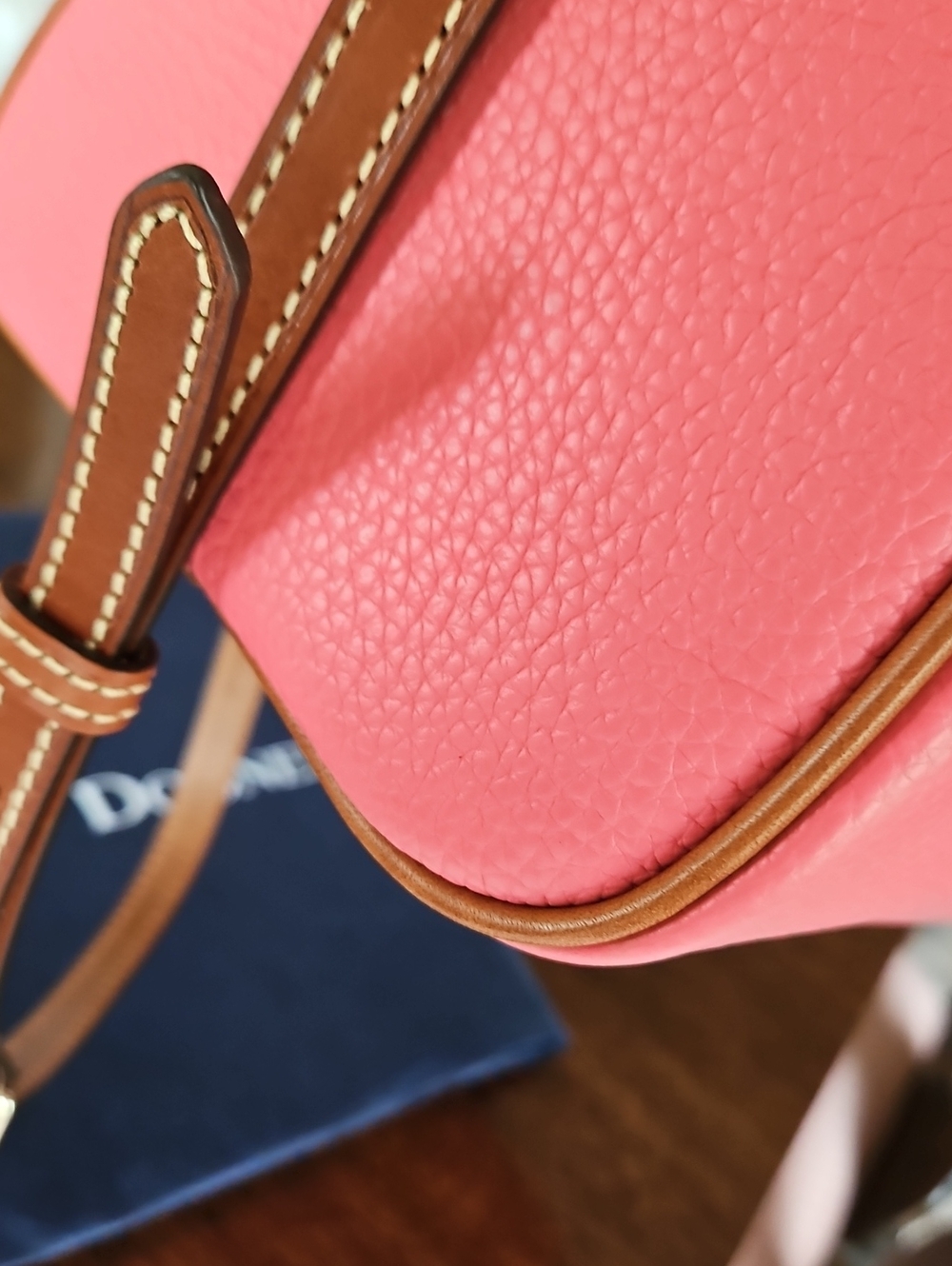 Dooney & Bourke Light Pink Olivia Leather Satchel Bag - Picture 15 of 16